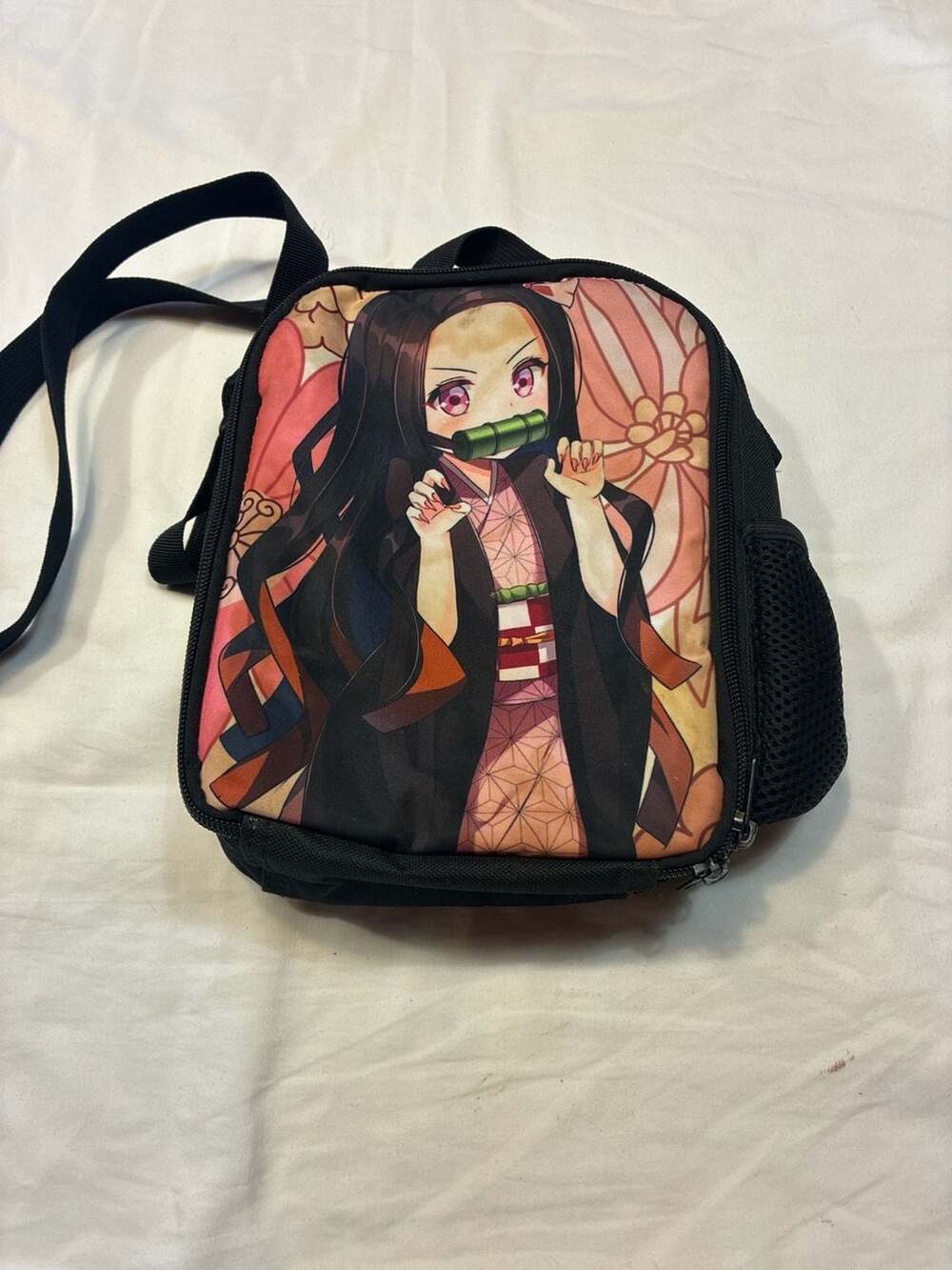 Demon Slayer Nezuko Kamado Insulated Lunch Bag with Shoulder Strap